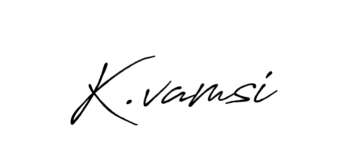 The best way (Antro_Vectra_Bolder) to make a short signature is to pick only two or three words in your name. The name K.vamsi include a total of six letters. For converting this name. K.vamsi signature style 7 images and pictures png
