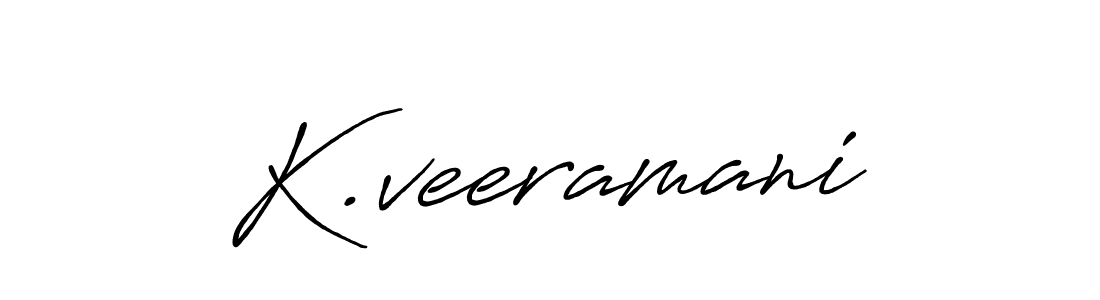 The best way (Antro_Vectra_Bolder) to make a short signature is to pick only two or three words in your name. The name K.veeramani include a total of six letters. For converting this name. K.veeramani signature style 7 images and pictures png