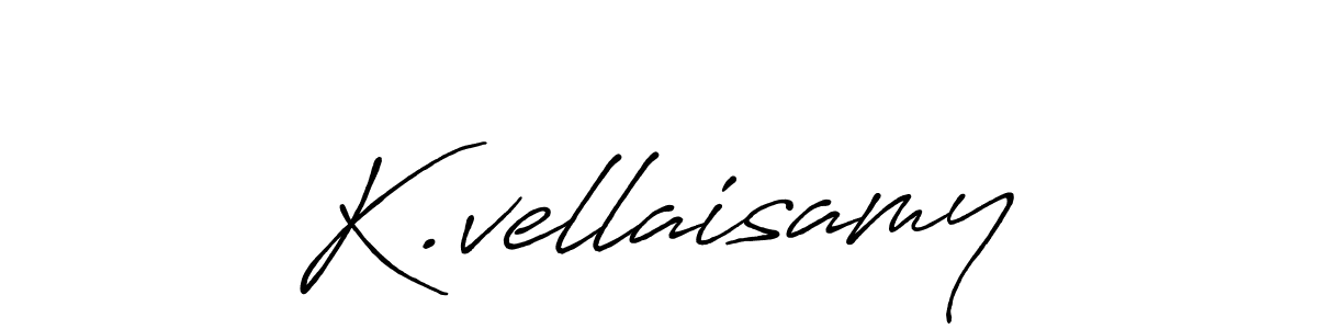 Create a beautiful signature design for name K.vellaisamy. With this signature (Antro_Vectra_Bolder) fonts, you can make a handwritten signature for free. K.vellaisamy signature style 7 images and pictures png