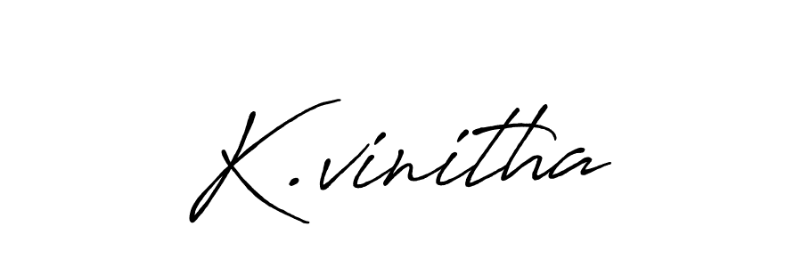 Also we have K.vinitha name is the best signature style. Create professional handwritten signature collection using Antro_Vectra_Bolder autograph style. K.vinitha signature style 7 images and pictures png