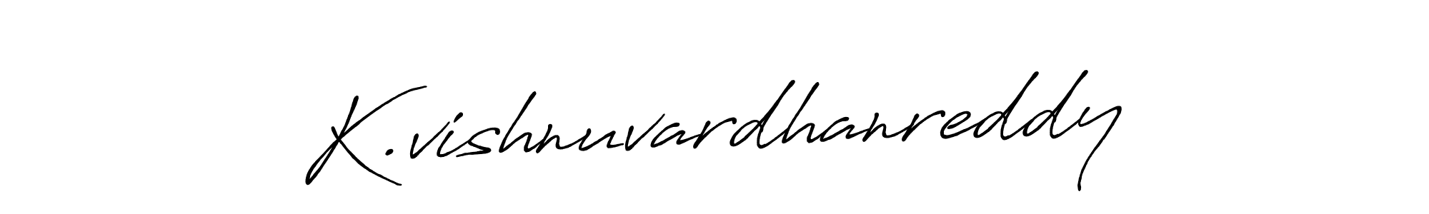 Use a signature maker to create a handwritten signature online. With this signature software, you can design (Antro_Vectra_Bolder) your own signature for name K.vishnuvardhanreddy. K.vishnuvardhanreddy signature style 7 images and pictures png