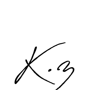 Also we have K.z name is the best signature style. Create professional handwritten signature collection using Antro_Vectra_Bolder autograph style. K.z signature style 7 images and pictures png