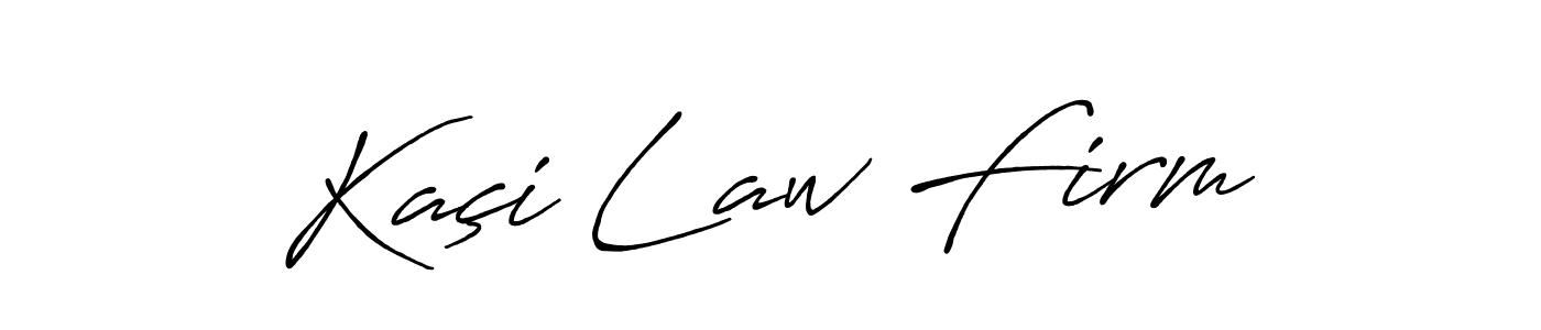 Also You can easily find your signature by using the search form. We will create Kaçi Law Firm name handwritten signature images for you free of cost using Antro_Vectra_Bolder sign style. Kaçi Law Firm signature style 7 images and pictures png