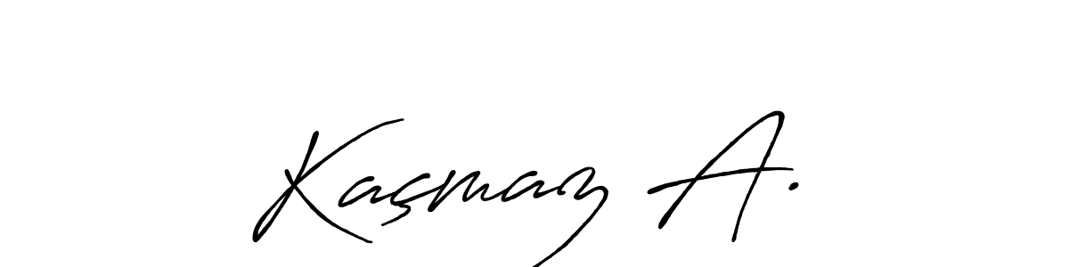 Also we have Kaçmaz A.Ş name is the best signature style. Create professional handwritten signature collection using Antro_Vectra_Bolder autograph style. Kaçmaz A.Ş signature style 7 images and pictures png