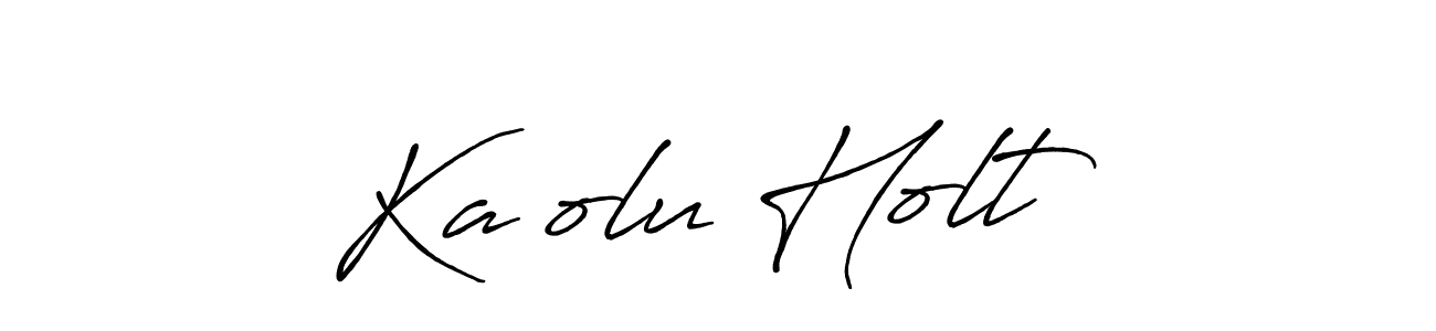 This is the best signature style for the Ka’olu Holt name. Also you like these signature font (Antro_Vectra_Bolder). Mix name signature. Ka’olu Holt signature style 7 images and pictures png