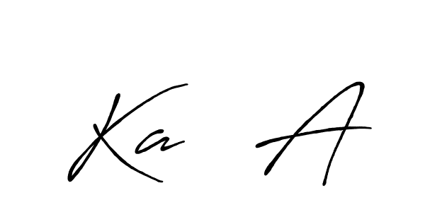How to make Ka   A name signature. Use Antro_Vectra_Bolder style for creating short signs online. This is the latest handwritten sign. Ka   A signature style 7 images and pictures png