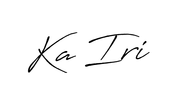 Design your own signature with our free online signature maker. With this signature software, you can create a handwritten (Antro_Vectra_Bolder) signature for name Ka Iri. Ka Iri signature style 7 images and pictures png