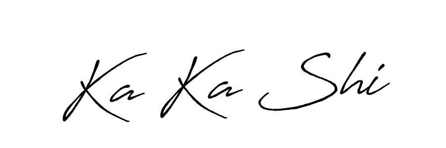 How to make Ka Ka Shi signature? Antro_Vectra_Bolder is a professional autograph style. Create handwritten signature for Ka Ka Shi name. Ka Ka Shi signature style 7 images and pictures png