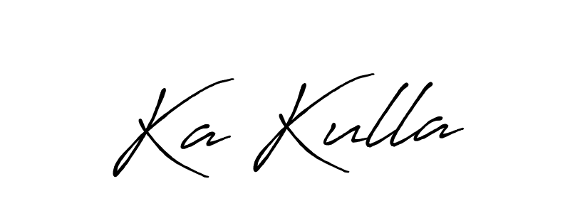 Also we have Ka Kulla name is the best signature style. Create professional handwritten signature collection using Antro_Vectra_Bolder autograph style. Ka Kulla signature style 7 images and pictures png