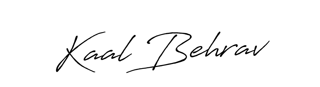 Make a beautiful signature design for name Kaal Behrav. With this signature (Antro_Vectra_Bolder) style, you can create a handwritten signature for free. Kaal Behrav signature style 7 images and pictures png