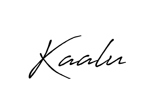 You should practise on your own different ways (Antro_Vectra_Bolder) to write your name (Kaalu) in signature. don't let someone else do it for you. Kaalu signature style 7 images and pictures png