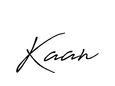 Design your own signature with our free online signature maker. With this signature software, you can create a handwritten (Antro_Vectra_Bolder) signature for name Kaan. Kaan signature style 7 images and pictures png