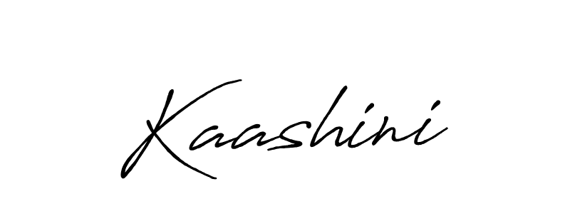 Use a signature maker to create a handwritten signature online. With this signature software, you can design (Antro_Vectra_Bolder) your own signature for name Kaashini. Kaashini signature style 7 images and pictures png