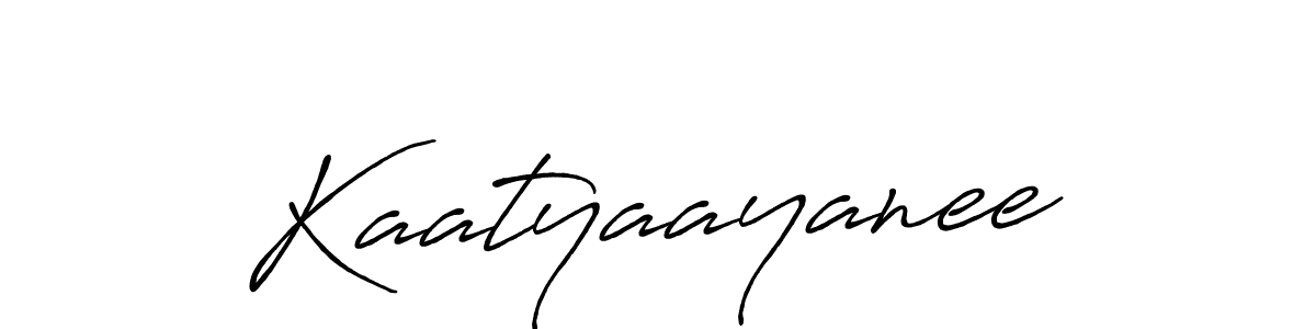 Kaatyaayanee stylish signature style. Best Handwritten Sign (Antro_Vectra_Bolder) for my name. Handwritten Signature Collection Ideas for my name Kaatyaayanee. Kaatyaayanee signature style 7 images and pictures png