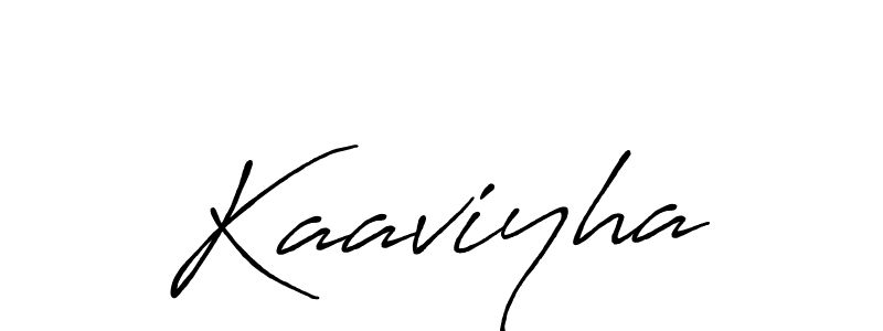 Also we have Kaaviyha name is the best signature style. Create professional handwritten signature collection using Antro_Vectra_Bolder autograph style. Kaaviyha signature style 7 images and pictures png