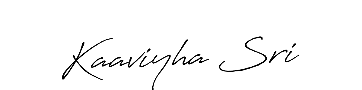Use a signature maker to create a handwritten signature online. With this signature software, you can design (Antro_Vectra_Bolder) your own signature for name Kaaviyha Sri. Kaaviyha Sri signature style 7 images and pictures png