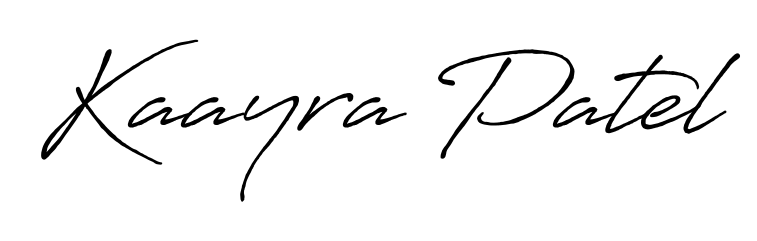 Get inspired by this graceful Antro_Vectra_Bolder signature style for name Kaayra Patel. Smooth loops and balanced proportions for everyday use. Kaayra Patel signature style 7 images and pictures png