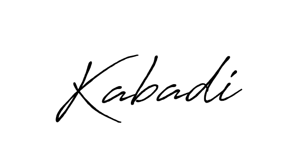 Once you've used our free online signature maker to create your best signature Antro_Vectra_Bolder style, it's time to enjoy all of the benefits that Kabadi name signing documents. Kabadi signature style 7 images and pictures png