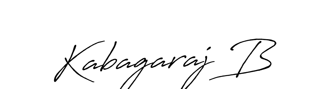 The best way (Antro_Vectra_Bolder) to make a short signature is to pick only two or three words in your name. The name Kabagaraj B include a total of six letters. For converting this name. Kabagaraj B signature style 7 images and pictures png