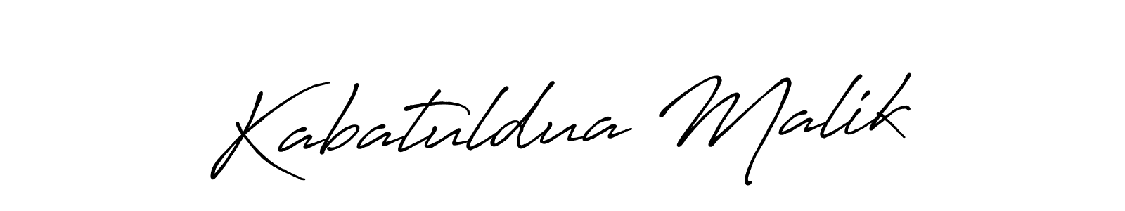 Antro_Vectra_Bolder is a professional signature style that is perfect for those who want to add a touch of class to their signature. It is also a great choice for those who want to make their signature more unique. Get Kabatuldua Malik name to fancy signature for free. Kabatuldua Malik signature style 7 images and pictures png