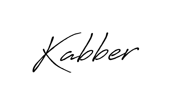 Create a beautiful signature design for name Kabber. With this signature (Antro_Vectra_Bolder) fonts, you can make a handwritten signature for free. Kabber signature style 7 images and pictures png