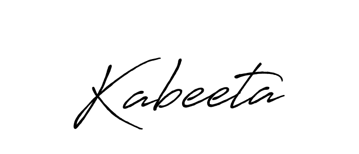 Create a beautiful signature design for name Kabeeta. With this signature (Antro_Vectra_Bolder) fonts, you can make a handwritten signature for free. Kabeeta signature style 7 images and pictures png