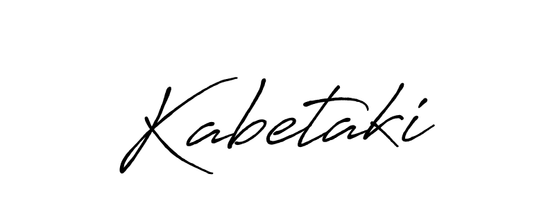 Make a beautiful signature design for name Kabetaki. With this signature (Antro_Vectra_Bolder) style, you can create a handwritten signature for free. Kabetaki signature style 7 images and pictures png