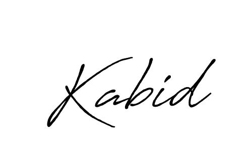 Kabid stylish signature style. Best Handwritten Sign (Antro_Vectra_Bolder) for my name. Handwritten Signature Collection Ideas for my name Kabid. Kabid signature style 7 images and pictures png