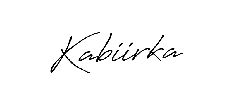 Use a signature maker to create a handwritten signature online. With this signature software, you can design (Antro_Vectra_Bolder) your own signature for name Kabiirka. Kabiirka signature style 7 images and pictures png