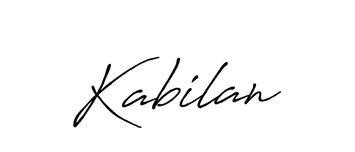 Also we have Kabilan name is the best signature style. Create professional handwritten signature collection using Antro_Vectra_Bolder autograph style. Kabilan signature style 7 images and pictures png