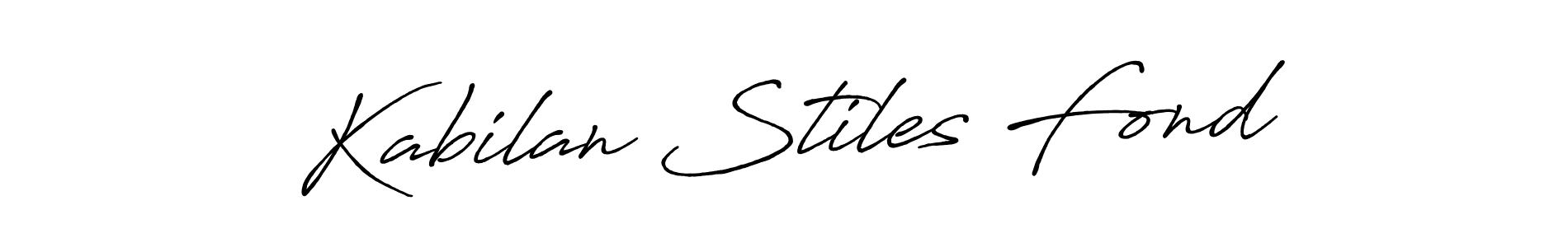 Kabilan Stiles Fond stylish signature style. Best Handwritten Sign (Antro_Vectra_Bolder) for my name. Handwritten Signature Collection Ideas for my name Kabilan Stiles Fond. Kabilan Stiles Fond signature style 7 images and pictures png