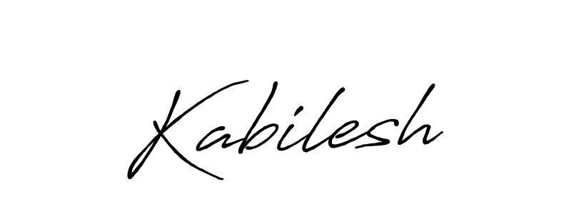 Create a beautiful signature design for name Kabilesh. With this signature (Antro_Vectra_Bolder) fonts, you can make a handwritten signature for free. Kabilesh signature style 7 images and pictures png