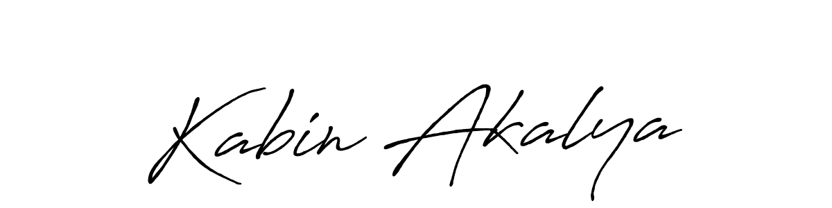 How to Draw Kabin Akalya signature style? Antro_Vectra_Bolder is a latest design signature styles for name Kabin Akalya. Kabin Akalya signature style 7 images and pictures png