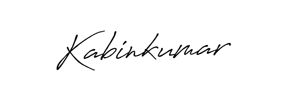 Design your own signature with our free online signature maker. With this signature software, you can create a handwritten (Antro_Vectra_Bolder) signature for name Kabinkumar. Kabinkumar signature style 7 images and pictures png