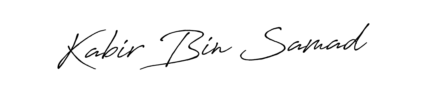 Kabir Bin Samad stylish signature style. Best Handwritten Sign (Antro_Vectra_Bolder) for my name. Handwritten Signature Collection Ideas for my name Kabir Bin Samad. Kabir Bin Samad signature style 7 images and pictures png