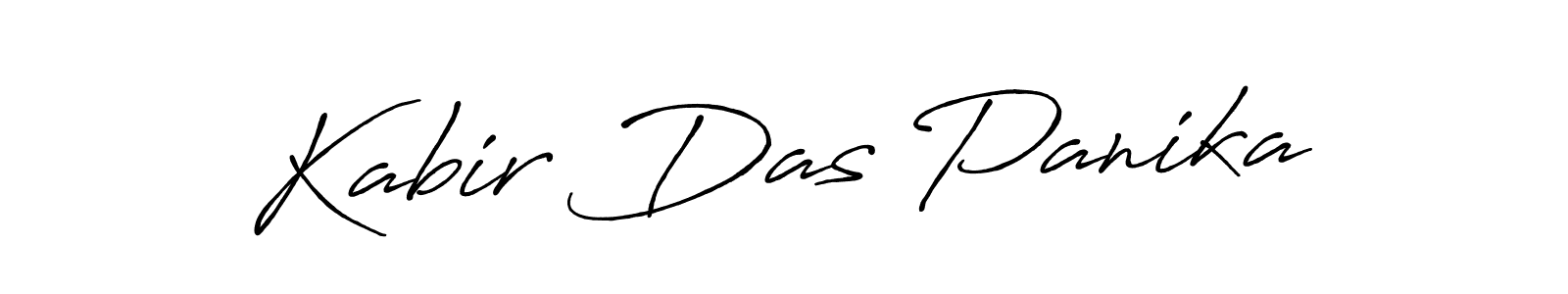 Make a beautiful signature design for name Kabir Das Panika. With this signature (Antro_Vectra_Bolder) style, you can create a handwritten signature for free. Kabir Das Panika signature style 7 images and pictures png