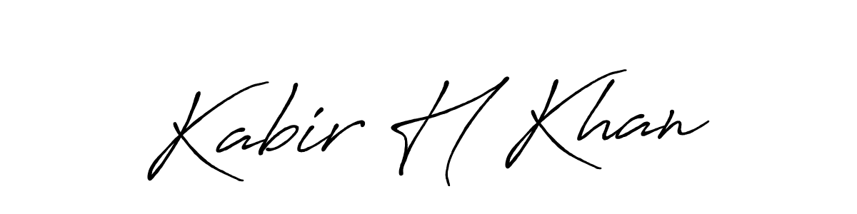 You can use this online signature creator to create a handwritten signature for the name Kabir H Khan. This is the best online autograph maker. Kabir H Khan signature style 7 images and pictures png