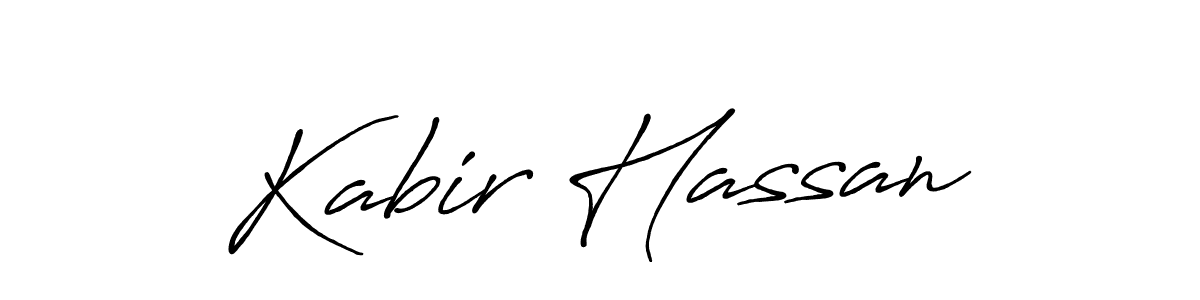 Kabir Hassan stylish signature style. Best Handwritten Sign (Antro_Vectra_Bolder) for my name. Handwritten Signature Collection Ideas for my name Kabir Hassan. Kabir Hassan signature style 7 images and pictures png