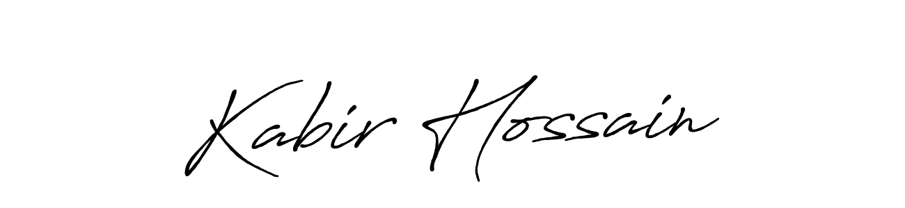 How to make Kabir Hossain name signature. Use Antro_Vectra_Bolder style for creating short signs online. This is the latest handwritten sign. Kabir Hossain signature style 7 images and pictures png