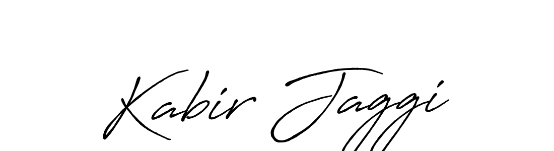 Also we have Kabir Jaggi name is the best signature style. Create professional handwritten signature collection using Antro_Vectra_Bolder autograph style. Kabir Jaggi signature style 7 images and pictures png