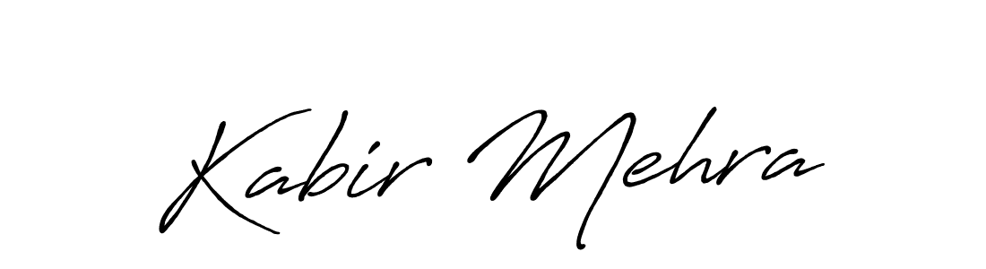 Create a beautiful signature design for name Kabir Mehra. With this signature (Antro_Vectra_Bolder) fonts, you can make a handwritten signature for free. Kabir Mehra signature style 7 images and pictures png