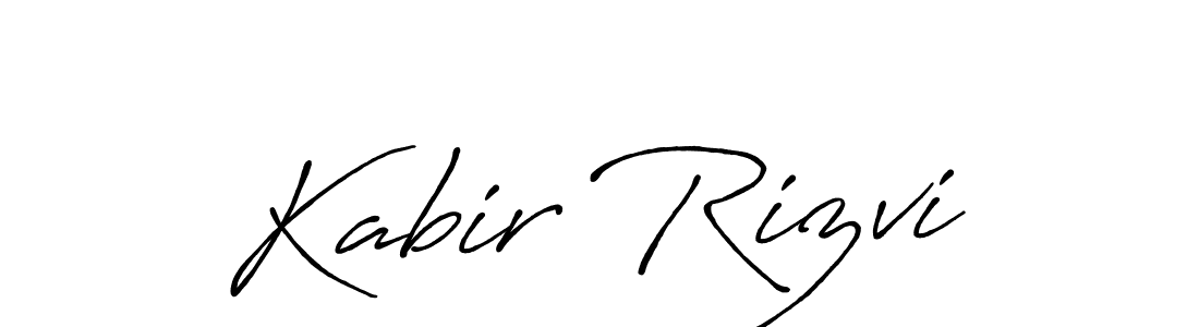 Antro_Vectra_Bolder is a professional signature style that is perfect for those who want to add a touch of class to their signature. It is also a great choice for those who want to make their signature more unique. Get Kabir Rizvi name to fancy signature for free. Kabir Rizvi signature style 7 images and pictures png