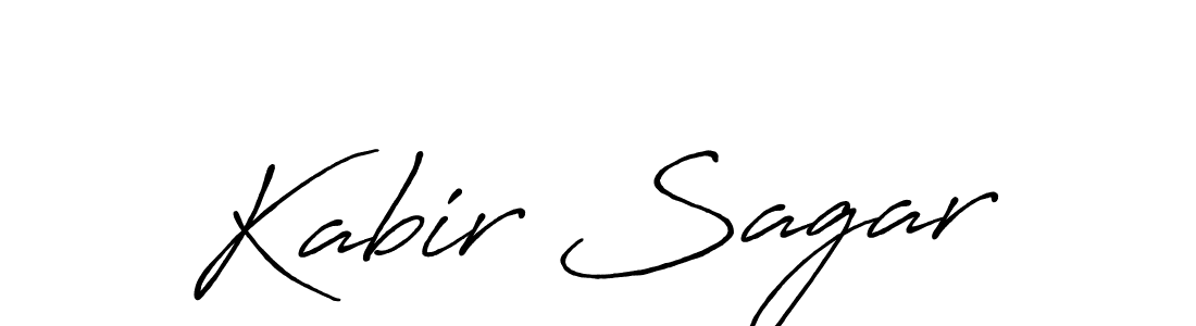 Kabir Sagar stylish signature style. Best Handwritten Sign (Antro_Vectra_Bolder) for my name. Handwritten Signature Collection Ideas for my name Kabir Sagar. Kabir Sagar signature style 7 images and pictures png