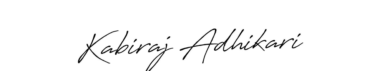 Design your own signature with our free online signature maker. With this signature software, you can create a handwritten (Antro_Vectra_Bolder) signature for name Kabiraj Adhikari. Kabiraj Adhikari signature style 7 images and pictures png