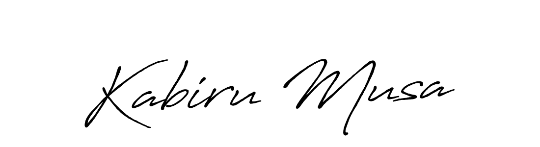 Create a beautiful signature design for name Kabiru Musa. With this signature (Antro_Vectra_Bolder) fonts, you can make a handwritten signature for free. Kabiru Musa signature style 7 images and pictures png