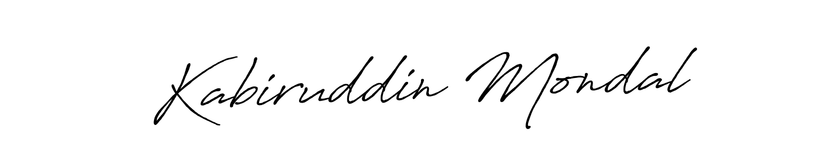 Use a signature maker to create a handwritten signature online. With this signature software, you can design (Antro_Vectra_Bolder) your own signature for name Kabiruddin Mondal. Kabiruddin Mondal signature style 7 images and pictures png