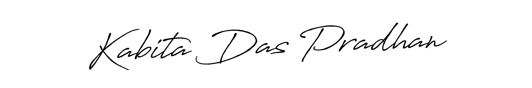Make a beautiful signature design for name Kabita Das Pradhan. With this signature (Antro_Vectra_Bolder) style, you can create a handwritten signature for free. Kabita Das Pradhan signature style 7 images and pictures png