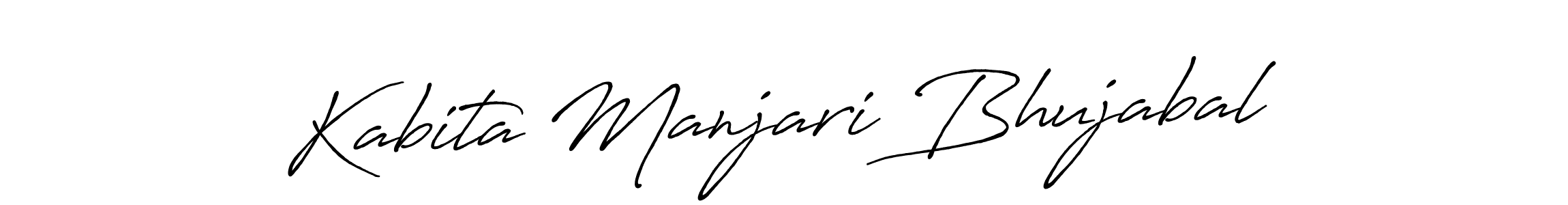 Make a beautiful signature design for name Kabita Manjari Bhujabal. Use this online signature maker to create a handwritten signature for free. Kabita Manjari Bhujabal signature style 7 images and pictures png