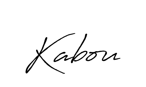 How to make Kabou signature? Antro_Vectra_Bolder is a professional autograph style. Create handwritten signature for Kabou name. Kabou signature style 7 images and pictures png