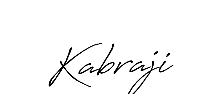 Make a beautiful signature design for name Kabraji. With this signature (Antro_Vectra_Bolder) style, you can create a handwritten signature for free. Kabraji signature style 7 images and pictures png